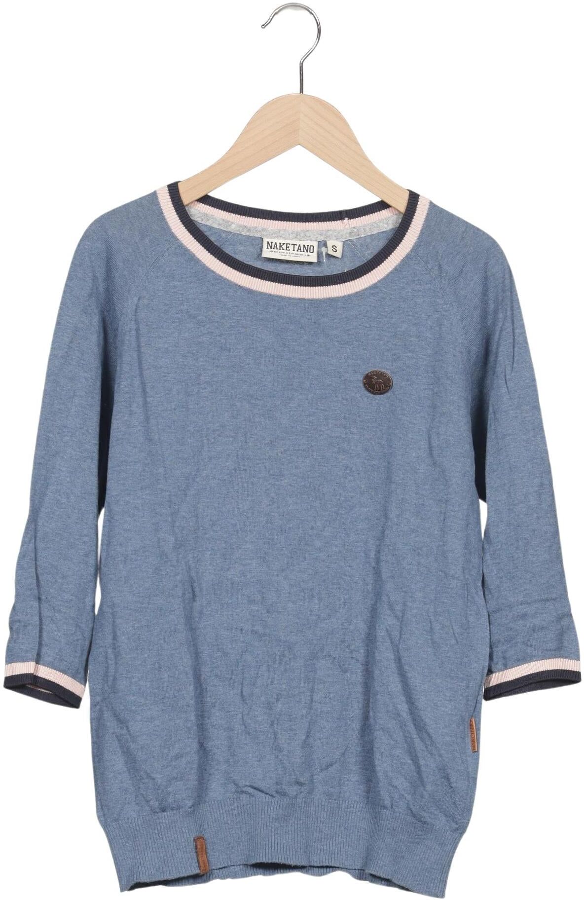Naketano Damen Pullover, Hellblau, Gr. S, Baumwolle - Second Hand