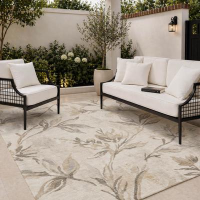 Addison Rugs Machine Washable Indoor/ Outdoor Floral Huron Chantille Rug
