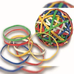 Läufer Gummiband Rondella Rubberball 60mm bunt ca. 200 Bänder Packung mit 6 Stück