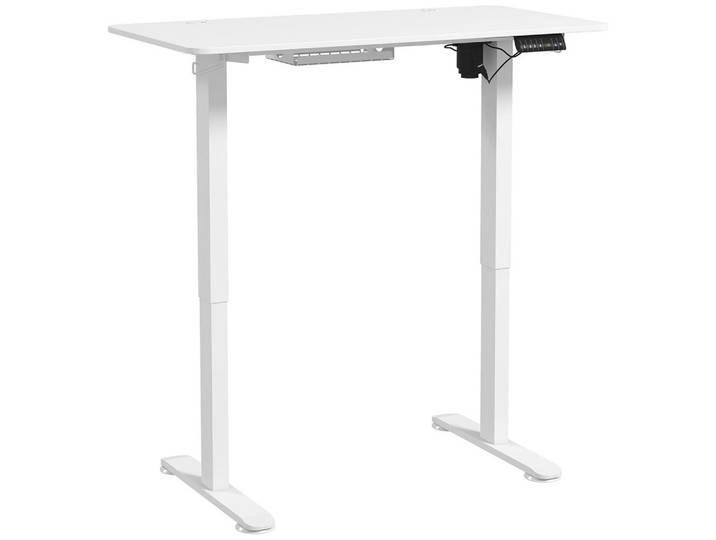 Gisaae Stehschreibtisch elektrisch höhenverstellbar 120x60 cm, Weiß, 120x72x60 cm, Büromöbel, Schreibtische, Schreibtische