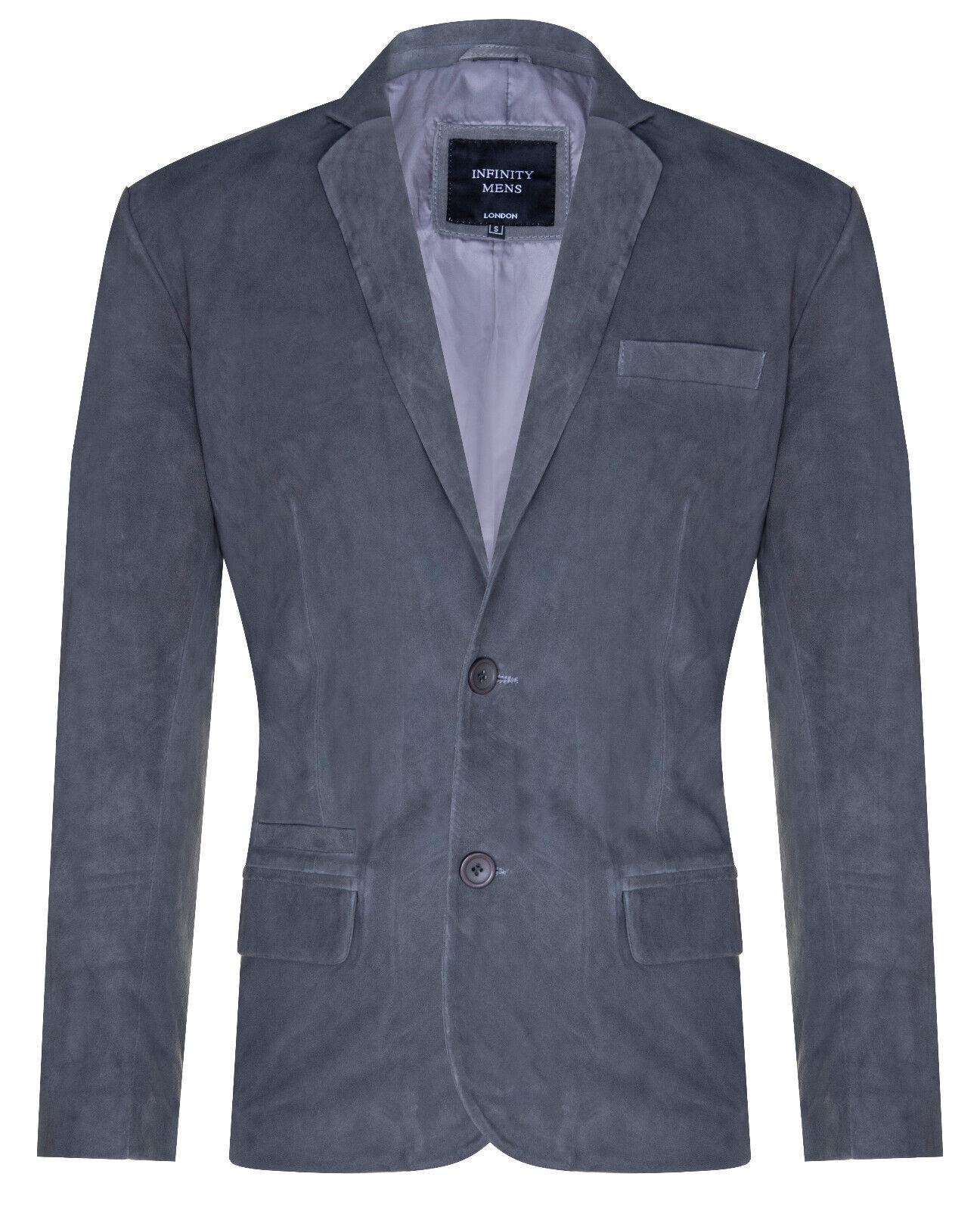 Blazer, Wildlederjacke, weicher italienischer Ledermantel
