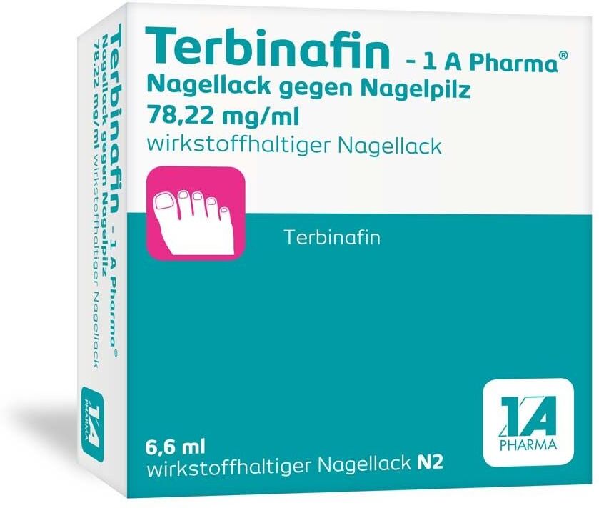 1 A Pharma Terbinafin-1A Pharma Nagell.g.Nagelpilz 78,22mg/ml 6,6 ml Wirkstoffhaltiger Nagellack