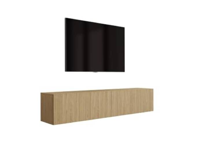 3xE Living TV-Lowboard 170 cm, 2 Türen, geölte Eiche, 170 x 32 x 33,6 cm
