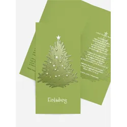 Weihnachtseinladung geschäftlich selbst gestalten mit Spruch und Fotos im Onlinedesigner bei Meine-Kartenmanufaktur.de