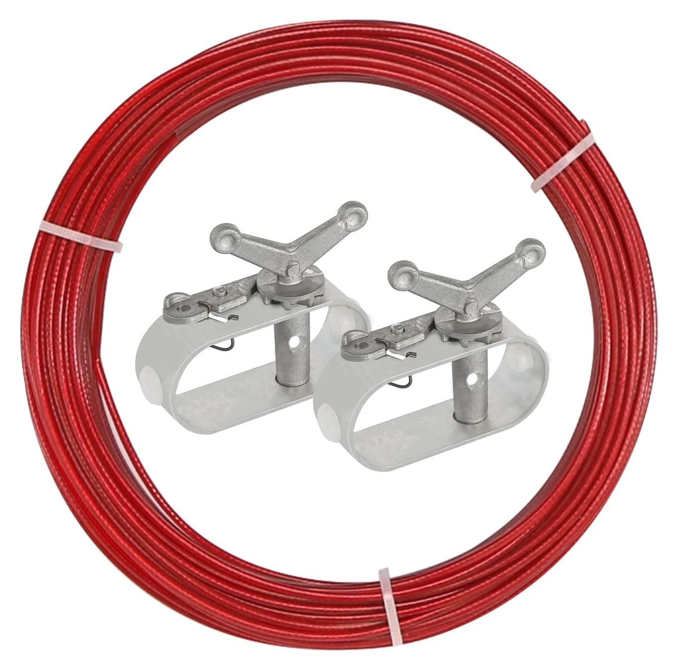 30 meter span-kabel voor zwembadafdekkingen met 2 spanmechanismen