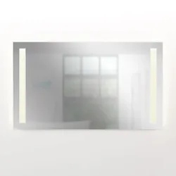AcquaVapore Badspiegel, Badezimmer Spiegel, Leuchtspiegel mit Spiegelheizung 100x70cm LSP09 MIT Spiegelheizung