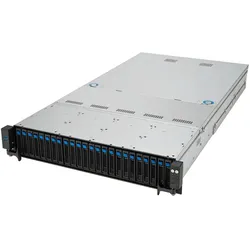 ASUS RS521A-E12-RS24U Socket SP5 Rack (2U) Schwarz, Silber