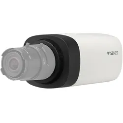 Hanwha QNB-6002 Boxkamera ind. 2MP PoE IR (1920 x 1080 Pixels), Netzwerkkamera, Beige, Schwarz