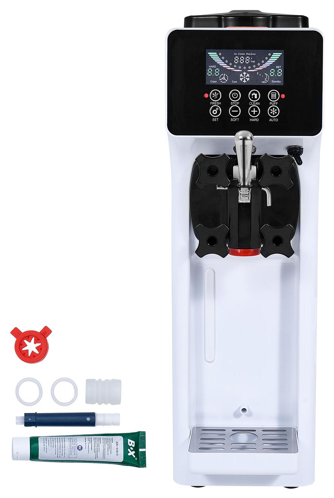 SucceBuy Kommerzielle Eismaschine, 10 l/h, 900 W, LCD-Bildschirm und praktisches Design für einfache Steuerung.