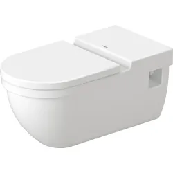 Duravit Wand-WC Starck 3 Vital 70cm, barrierefrei, 22030900001, Farbe: Weiß mit Wondergliss