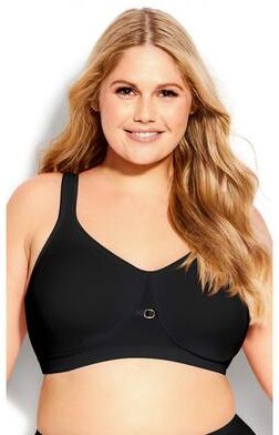 Plus Size Women's Soft Caress Bra by Avenue Body in Black (Size 46 G)