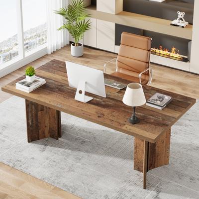 BLUEBELL 63-Inch Executive Office Desk, Modern Wood Large Computer Desk