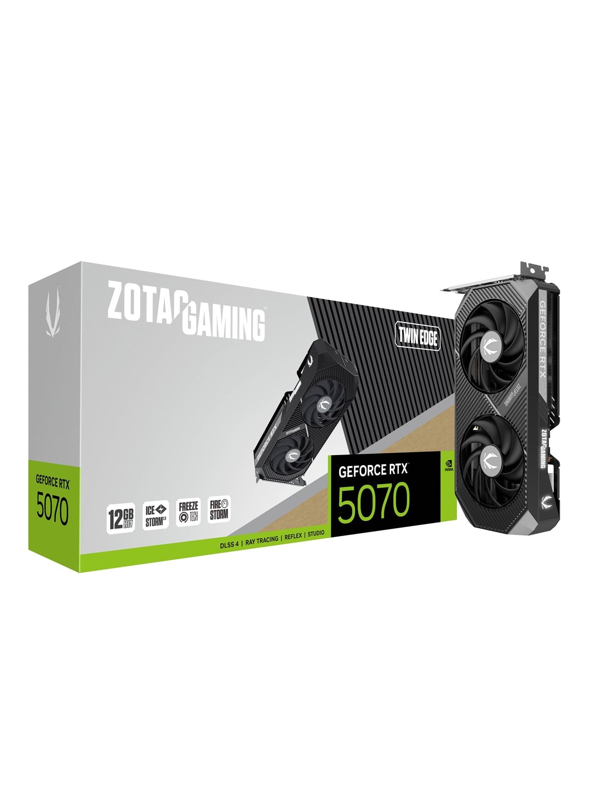 ZOTAC GeForce RTX 5070 Twin Edge - 12GB GDDR7 RAM - Grafikkarte