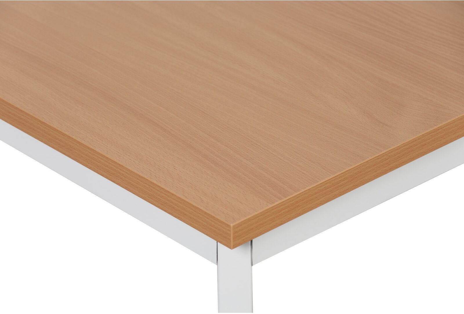 B2B Partner Esstisch BASIC, 160x80 cm, graues Metallgestell, Buche