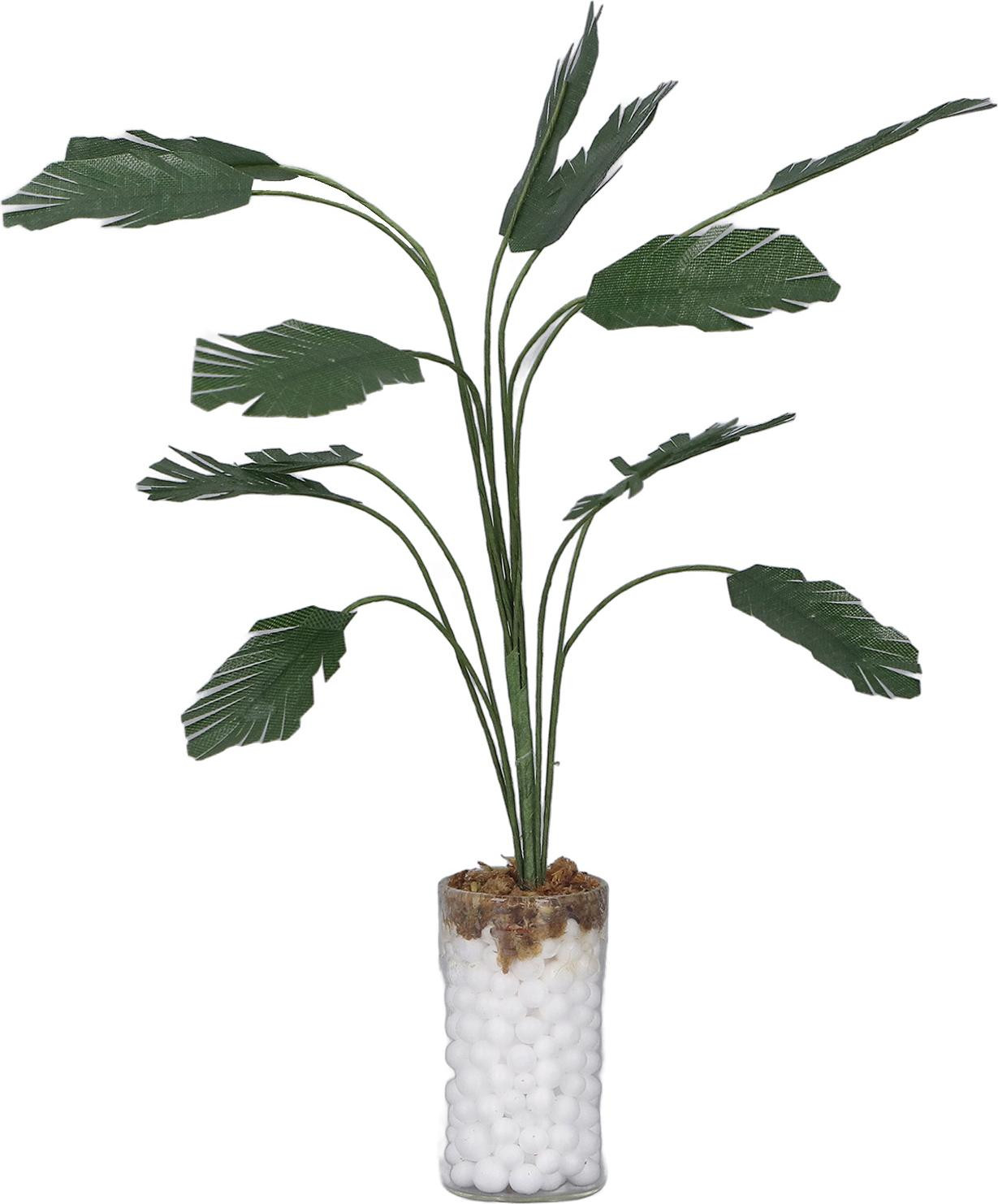 Gistuch Miniatuur Bananenboom voor Poppenhuizen - Realistische Bonsai Plantdecoratie - Maat S