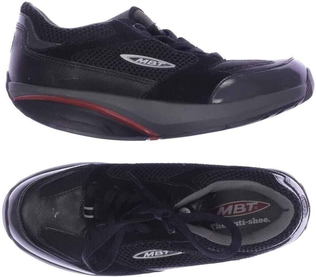 MBT Damen Sneaker, Schwarz, Gr. EU 36.5, Leder - Second Hand