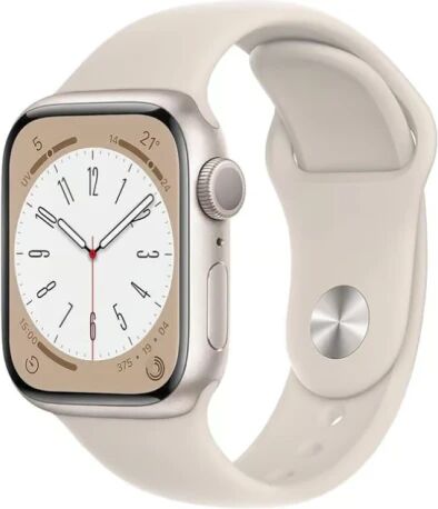 Apple Watch Series 9 (2023) Gps 41 Mm Aluminium Lumiere Stellaire - Bracelet Sport Lumiere Stellaire