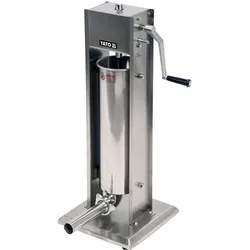 Yato Profi Wurstfüllmaschine Edelstahl 7 Liter YG-03370, Fleischwolf, Silber