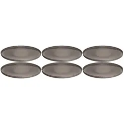 Leonardo Speiseteller Roma 6 Stück,Taupe, Teller, Beige, Braun, Grau