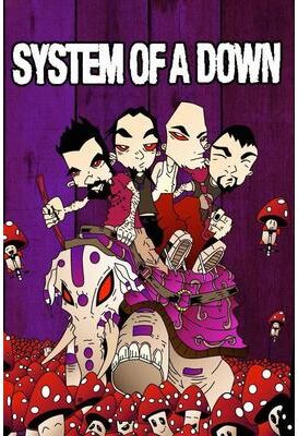 Uplift Treasures System Of A Down Band Canvas Wall Poster 13 11.81 16.54in No Frame
