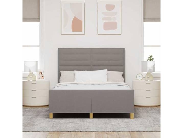 KTHLBRH Bettgestell Platform, 140 x 200 cm, Stoff Kein Netz, einfaches Design, robuste Konstruktion, warme Beschichtung