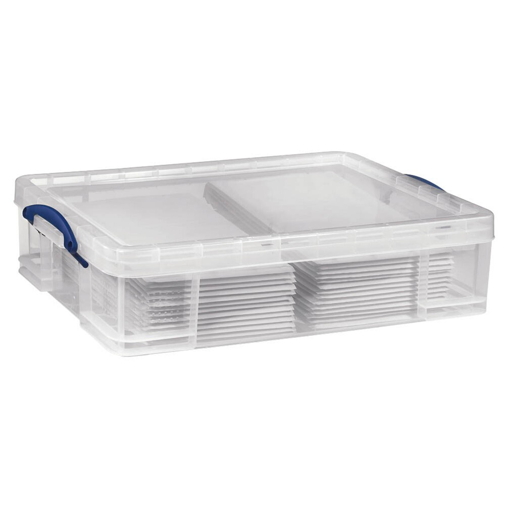 Really Useful Box Aufbewahrungsbox 33 liter transparant B/D/H: 71,0 x 44,0 x 16,5 cm