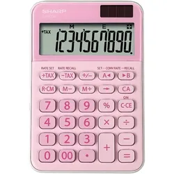 Sharp Tischrechner SH-ELM335BPK, pink 10-stelliges Display, 3-Tasten