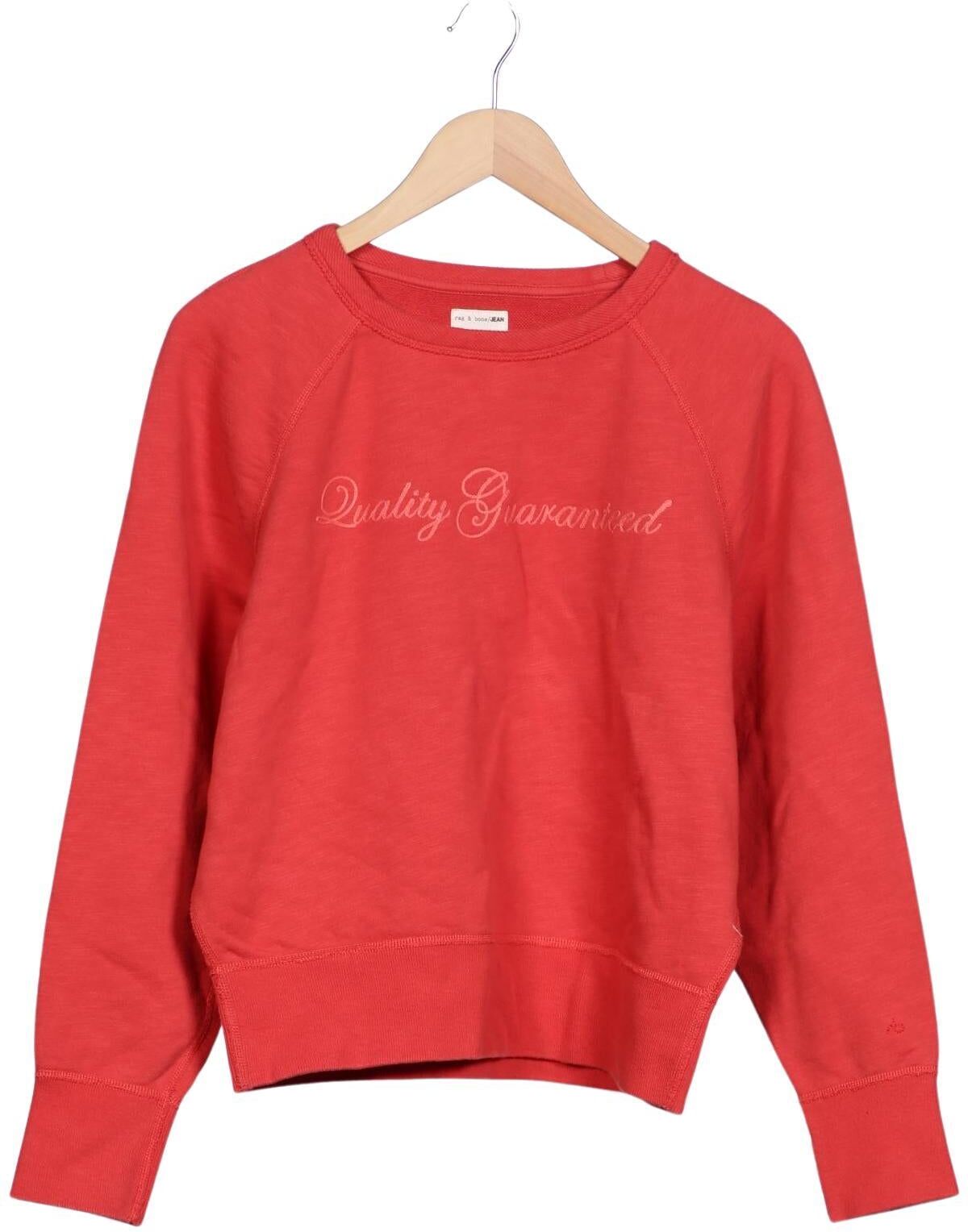 rag & bone Damen Sweater, Rot, Gr. S, Elasthan / Baumwolle - Second Hand