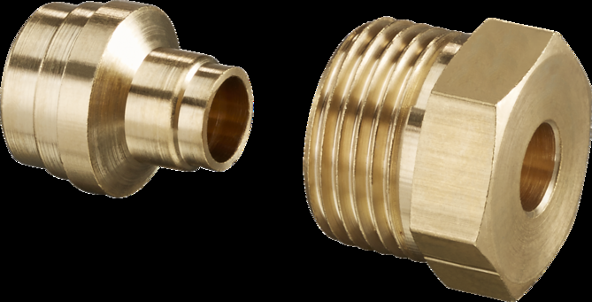 Oventrop Raccord à compression laiton 10mm 2127652 pour filtre simple ligne et bloc flexo