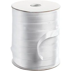 SPRINTIS Satinband 10 mm, weiß, 300 m Rolle, Geschenkband für kreative Schleifen, Dekorationen, Geschenkverpackungen und Bastelprojekte, Polyester