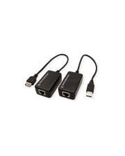 VALUE USB 1.1 VERLAENGERUNG UEBER RJ45 max. 45m Kabel Digital/Daten Netzwerk 45 m RJ-45 Schwarz (12.99.1121)