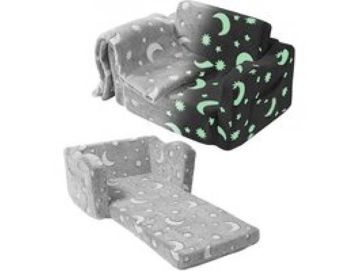 VEVOR Fauteuil pour Enfants Pliable Canapé pour Enfants Éponge 25D Haute Densité Housse et Couverture Phosphorescent en Tissu Polaire Sofa Tout-Petits pour Se Reposer Chambre à Coucher Salle de Jeux