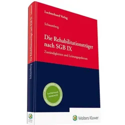 Die Rehabilitationsträger nach dem SGB IX, Fachbücher von Wolfgang Eicher, Torsten Schaumberg