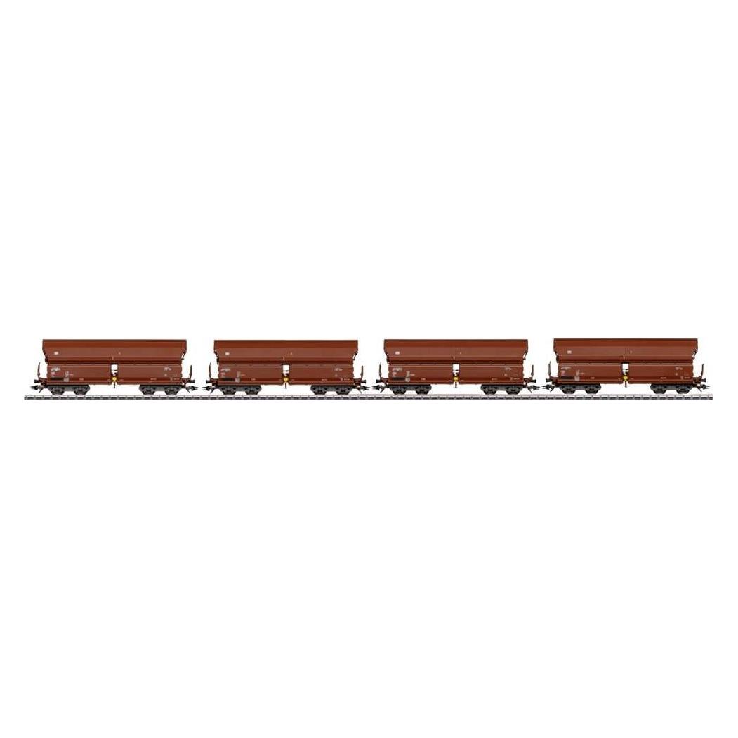Märklin 0730 H0 4er-Set Schwenkdachwagen Tals 968 der DB (Spur H0) (0730)