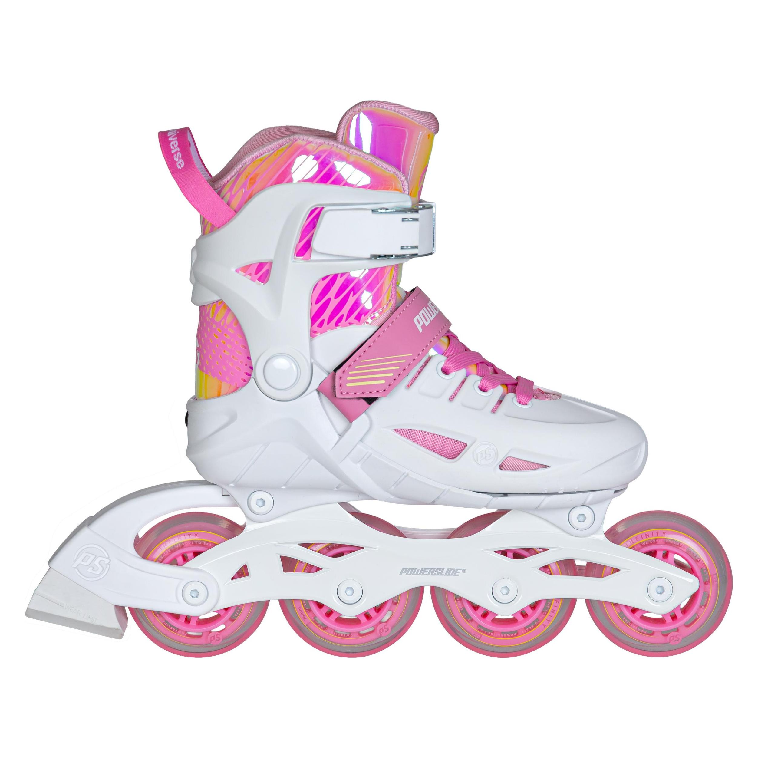Powerslide Rollschuhe Universe 4W Pink II adj. 33-36 (33, 34, 35, 36) (Powerslide)
