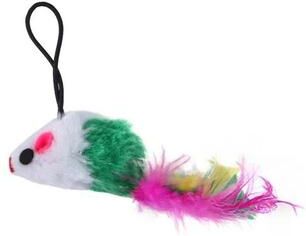 Uplift Picks Double Headed Cat Teaser Stick Suction Cup Interactive Mouse Feather Toy With Bell 11