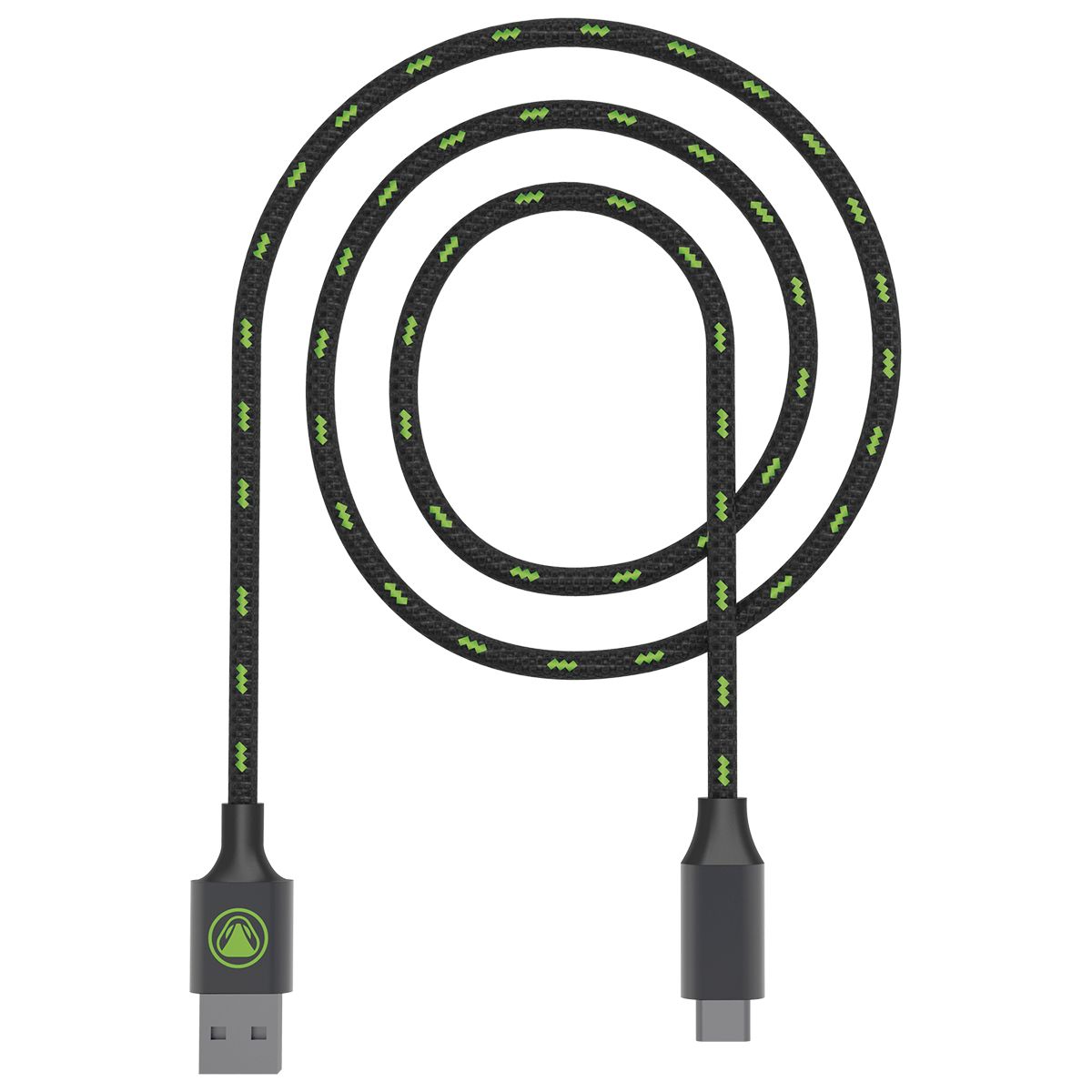 Snakebyte Stecker USB C auf USB A 2 m Charge&Data SX (Schwarz/Grün) SB916267