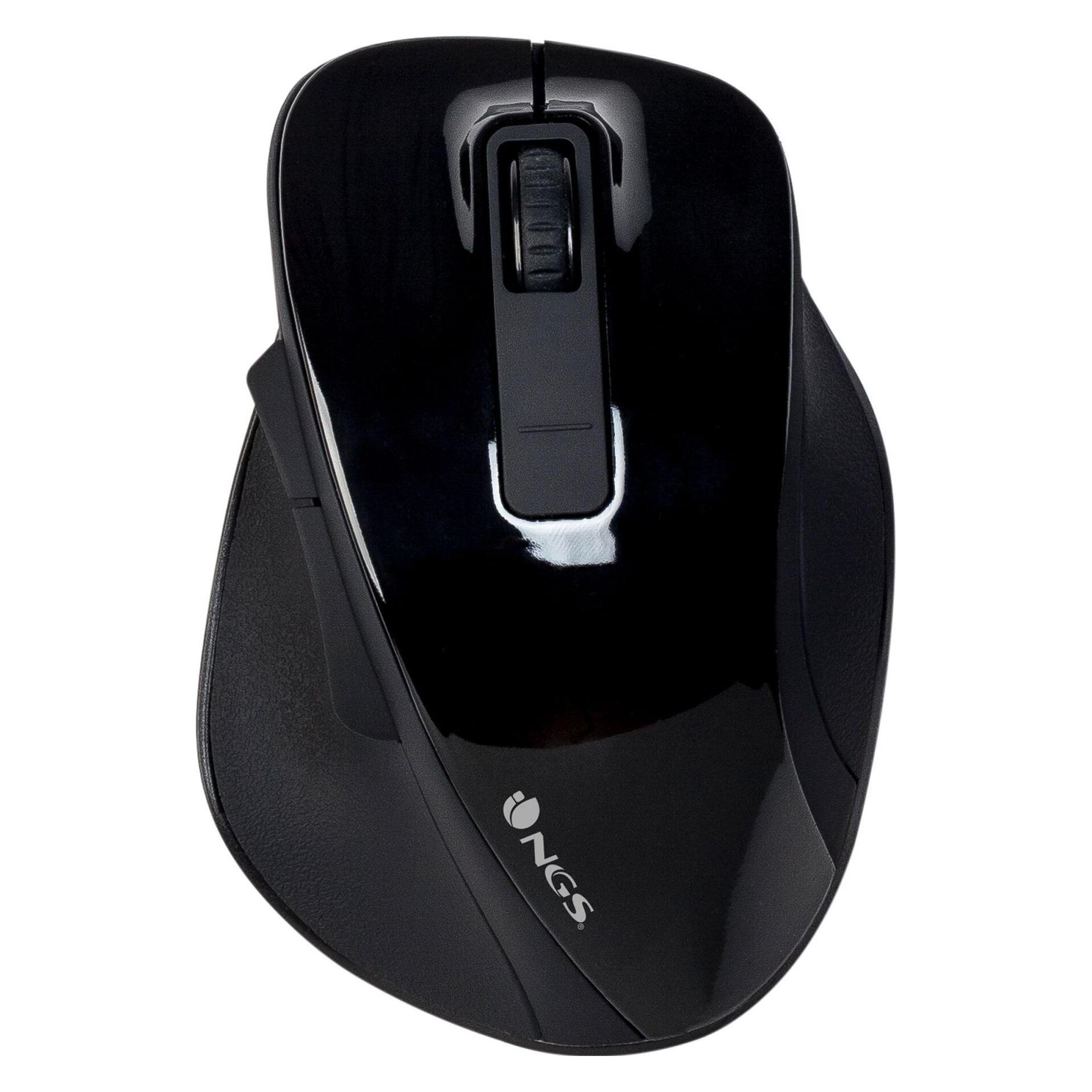 NGS Bow Maus rechts RF Wireless Optisch 1600 DPI (Kabellos) (BOWBLACK)