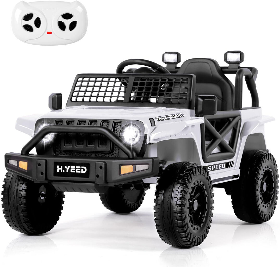JooliH Battery Powered Ride On with Remote Control White 30