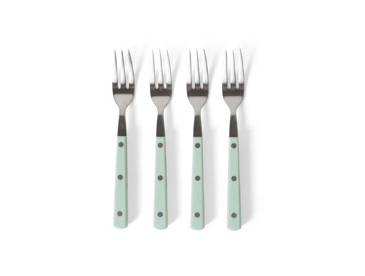 HKliving - 70's Dessertgabel, mint (4er-Set)
