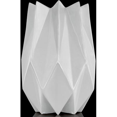 Dekovase KAISER PORZELLAN "Polygono Star", weiß, B:18,5cm H:27cm T:18,5cm, Porzellan, Vasen