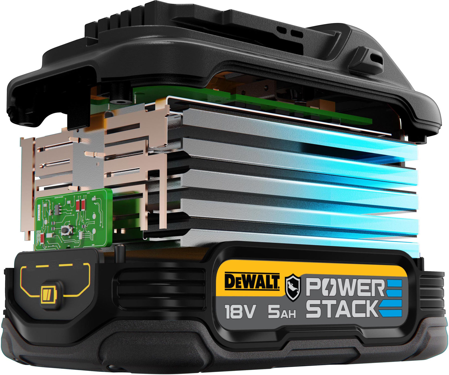 DEWALT Powerstack Ersatz-Akku 18 V / 5 Ah (DCBP518G-XJ)