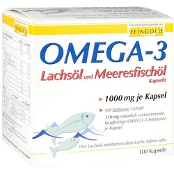 Omega-3 Lachsöl und Meeresfischöl Kapsel 100 St
