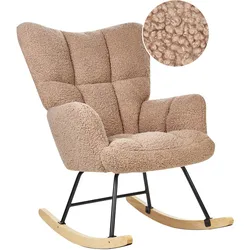 SCHAUKELSESSEL Bouclé Sandbeige Oulu