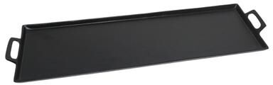 BIDKhome "Black Alum. Tray with Handles 10x34"""