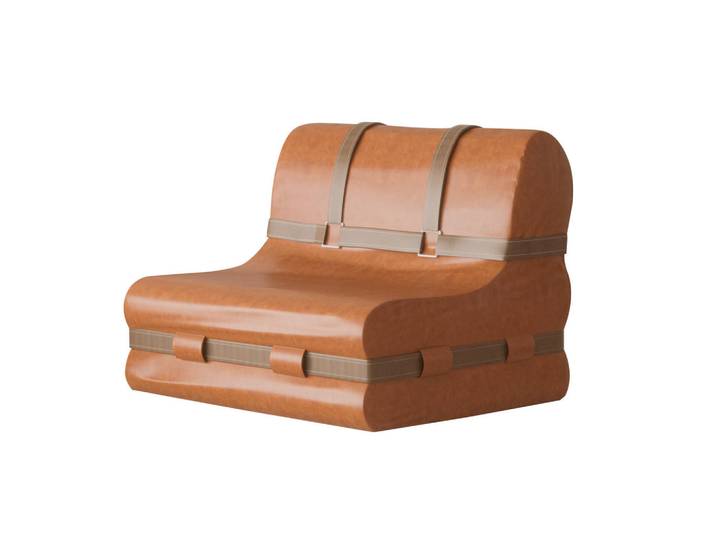 Vercart Sofa aus Kunstleder Wasserdicht und schmutzabweisend Braunes, Mode, 73.5x60x75 cm, Wohnzimmer, Sofas & Couches, Sofas
