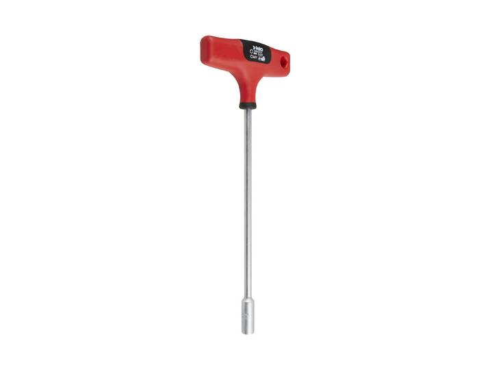 Steckschlüssel T-Griff Schwarz/Rot