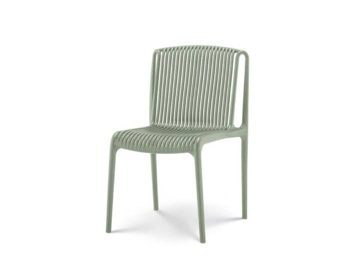 Chaise de Jardin ou Terrasse Verte en Résine Polypropylène