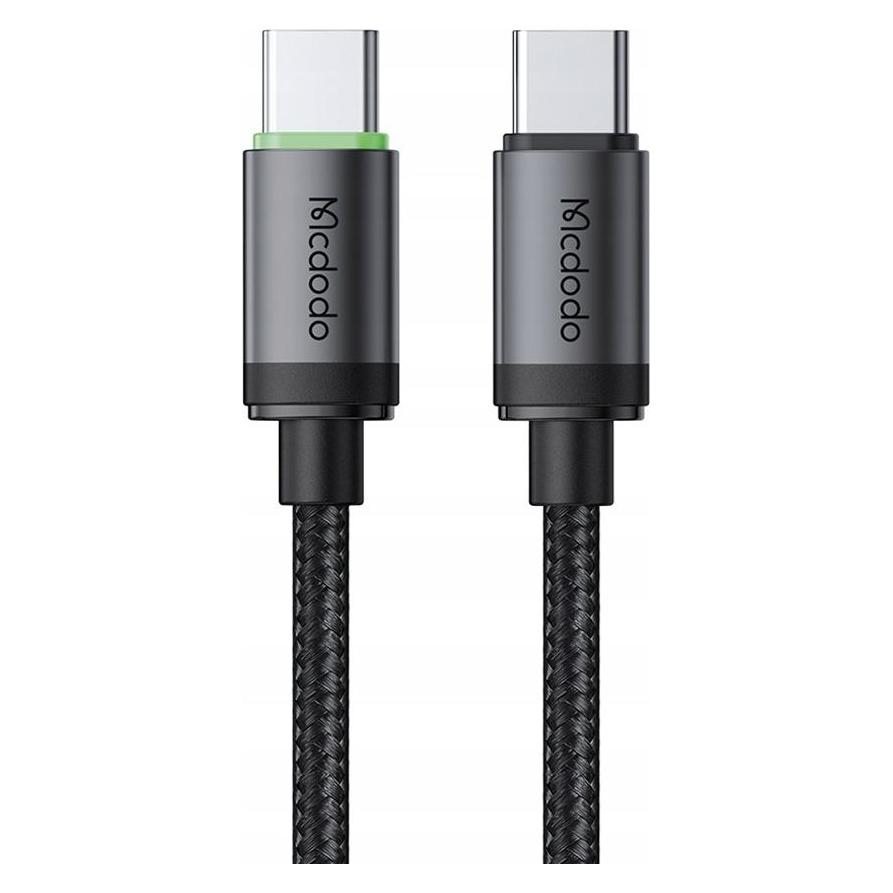 Mcdodo - Data Cable (CA-4410) - USB-C to USB-C, Nylon Braided, Aluminum Alloy, PD60W, 1m - Black (1 m, 60 W) (62486745)