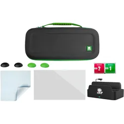 IMP Tech – Schutz- und Ladepaket mit Hülle, Ladestation, Displayschutz aus gehärtetem Glas und 4 Thu (Xbox Series X), Weiteres Gaming Zubehör, Schwarz